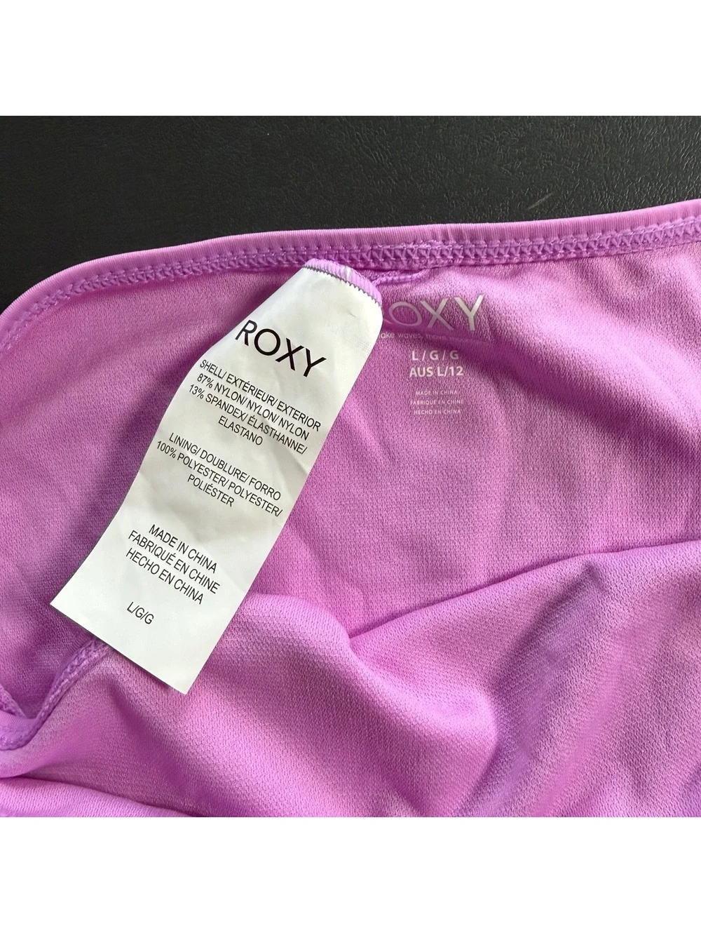 Roxy purple bikini swim bottom size Large New